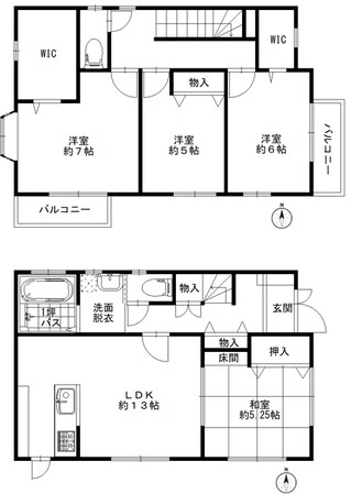 永井邸貸家の物件間取画像